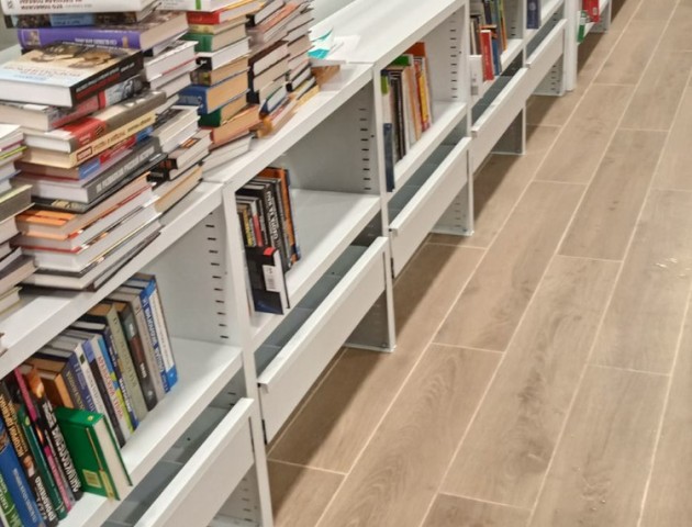 Стационарный стеллаж с ящиками